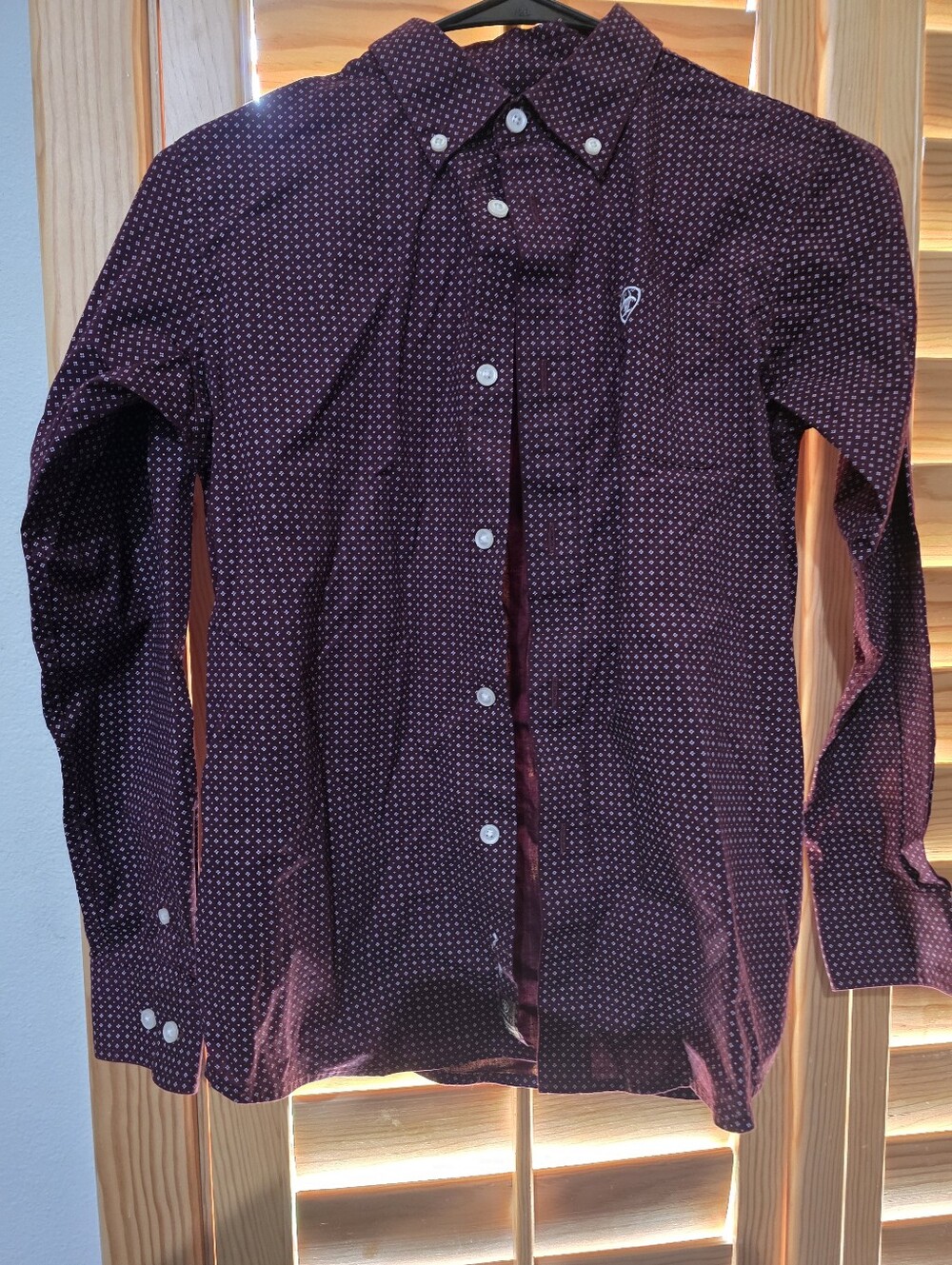 Ariat Burgundy Dot Button-Up Shirt
